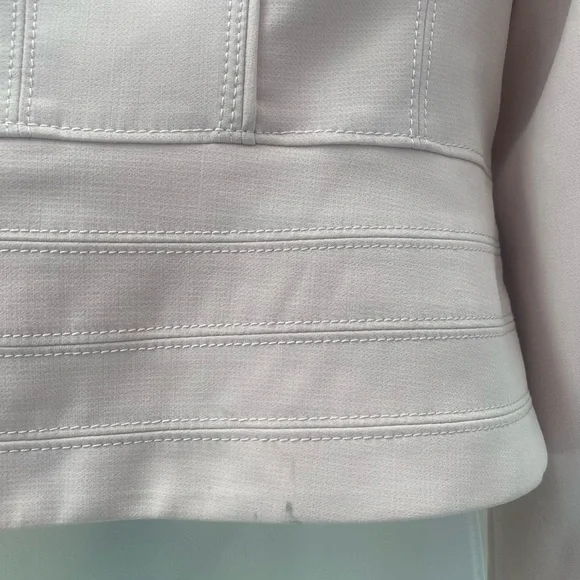 White House Black Market Pink Zip Jacket Sz 6 - Picture 3 of 3